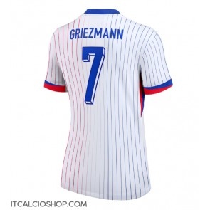 Francia Antoine Griezmann #7 Seconda Maglia Femmina Europei 2024 Manica Corta